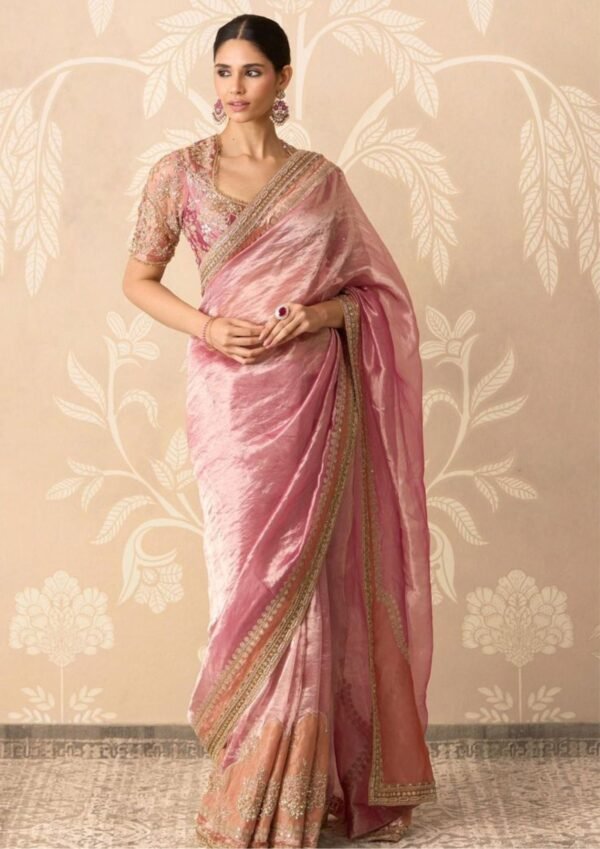 Gulnaaz Blush Silk Saree