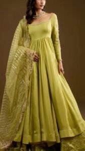 Pistachio Glow Anarkali